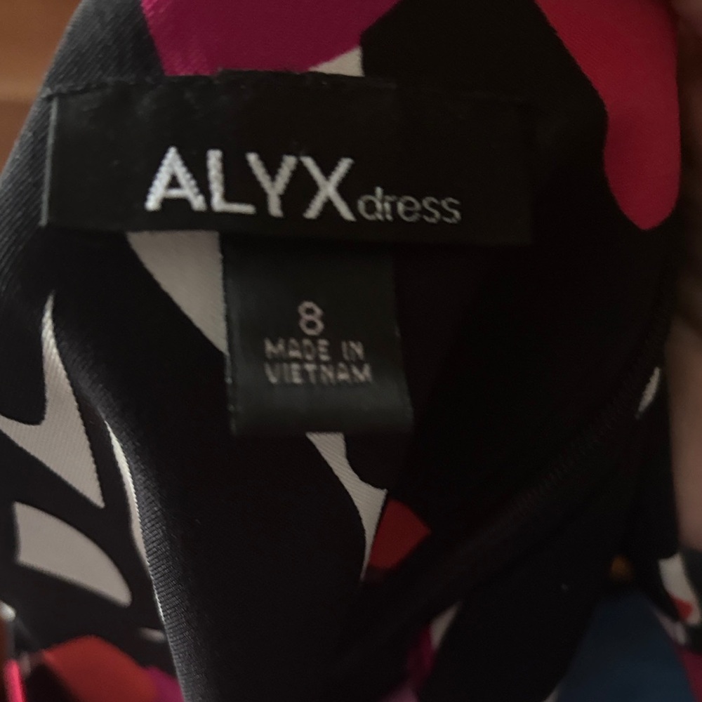 Alyx Vibrant Floral Midi Dress in Black and Pink - Picture 2 of 6